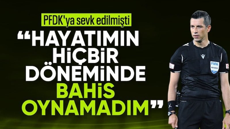 PFDK'ya sevk edilen Ali Palabıyık'tan ilk açıklama: Bahis oynamadım
