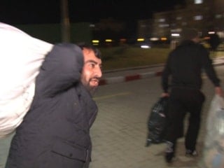 Edirne'de kabul edilen düzenleme sonrası tahliye edilen hükümlünün mutluluğu kameraya yansıdı