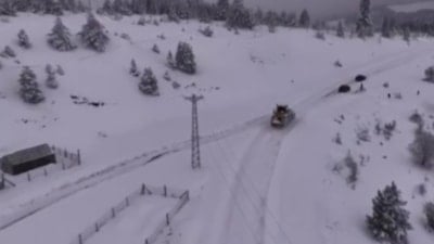 Sinop’ta kar yağışı: 34 köy yolu kapandı