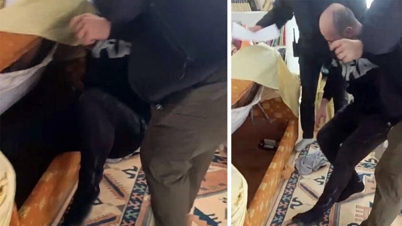 Aydın'da cezaevinden firar eden hükümlü kanepenin altında yakalandı