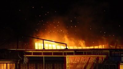 Hatay'da sanayi sitesinde yangın