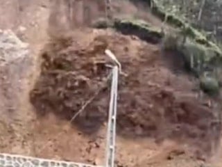 Rize'de şiddetli yağış sonrası heyelan