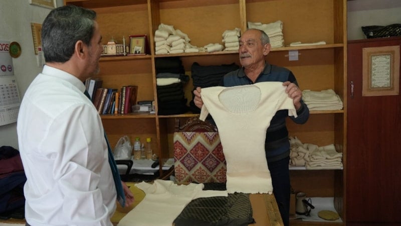 Kurtuluş Savaşı'nda askerler giymişti! Kastamonu fanilasına kış günlerinde yoğun ilgi