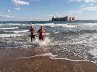 Mersin’de aralık sonunda deniz keyfi