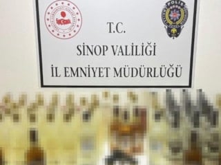 Sinop'ta kaçak alkol operasyonu