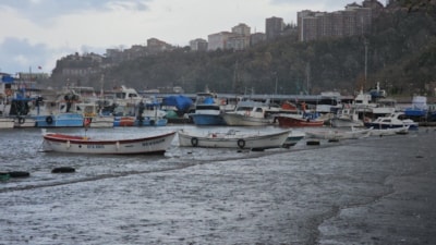 Zonguldak'ta deniz taştı, kardan 81 köy yolu kapandı