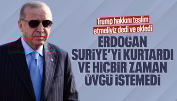 Donald Trump: Cumhurbaşkanı Erdoğan Suriye'yi kurtardı