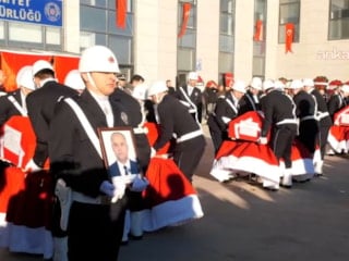 Yalova'da şehit olan polisler için tören