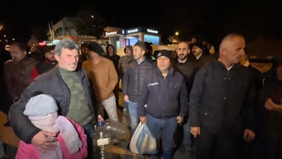 Edirne'de 10 gündür su akmayan mahallenin sakinlerinden eylem