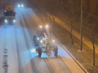 Gaziantep’te beklenen kar yağışı başladı