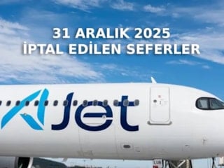 AJet iptal edilen seferler 31 Aralık 2025: 42 sefer iptal edildi