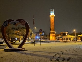 Çorum'da kar yağışı etkili oldu