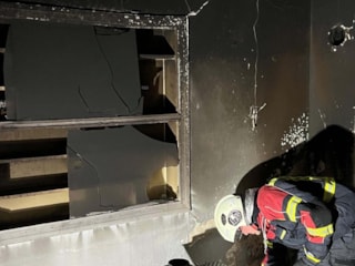 Aydın'da evde çıkan yangında ölümden döndü