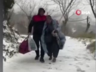 Osmaniye’de kar engeline itfaiye müdahalesi