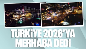 Türkiye 2026'ya 'merhaba' dedi... Yeni yıl havai fişeklerle karşılandı