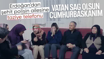 Cumhurbaşkanı Erdoğan, Şehit Polis Memuru Koçyiğit'in ailesine başsağlığı diledi