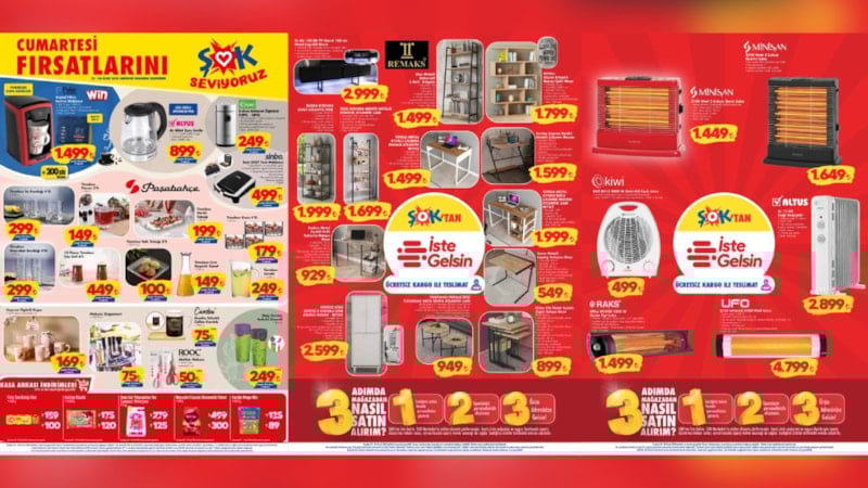 ŞOK’a ısıtıcı çeşitleri geliyor: Soba, dikey ısıtıcı, radyatör…