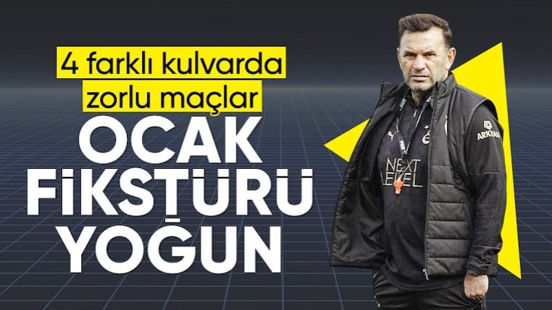 Galatasaray ocak ayında dört kulvarda maça çıkacak