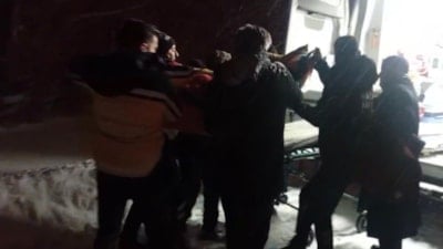 Ağrı'da ekipler 72 yaşındaki hasta için seferber oldu