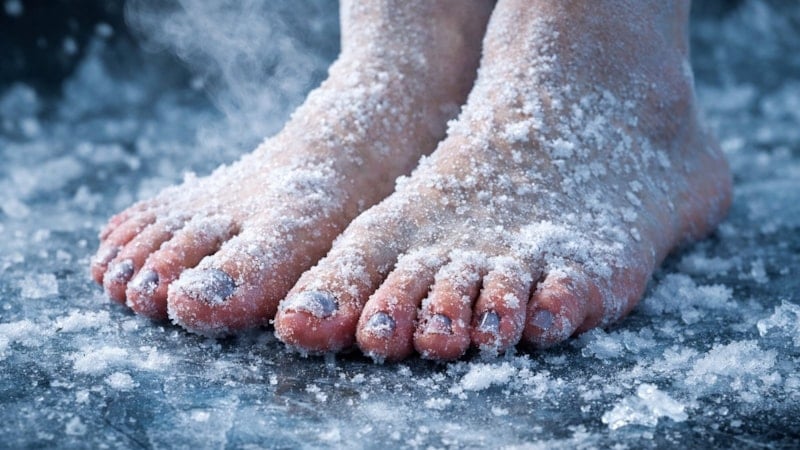 Buz kesen ayakların sebebine bakın! Eğer ısınmıyorsa...