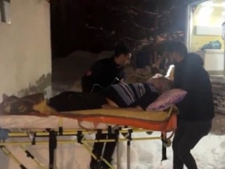 Ağrı'da nefes darlığı yaşayan hastanın imdadına ekipler yetişti