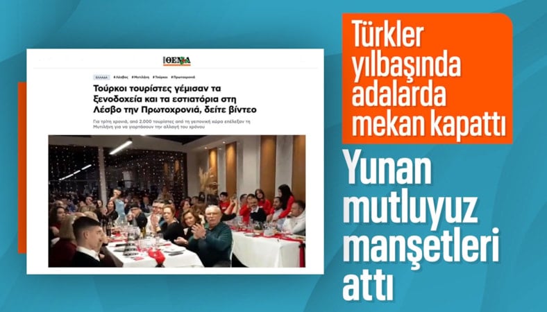 Yılbaşında vatandaşlar, Yunan adalarına akın etti
