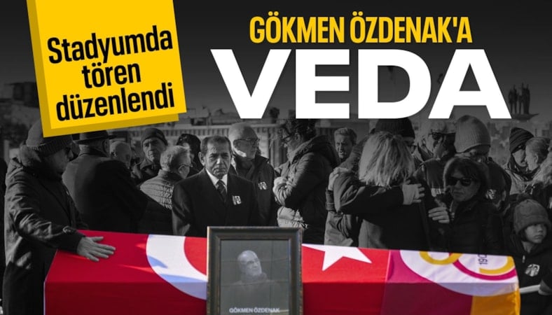 Gökmen Özdenak için stadyumda tören yapıldı