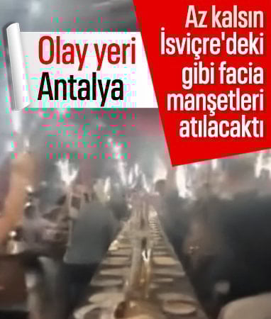 Antalya'da yakılan maytaplar yangına neden oldu