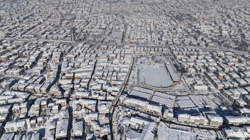 Kar yağışı durdu, Bolu dondu