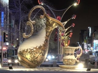 Kar altındaki Erzincan, drone'la görüntülendi