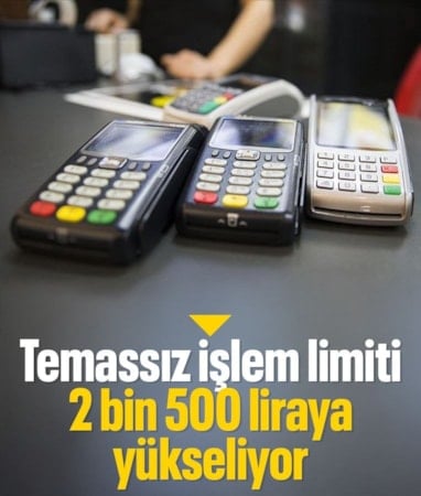 Temassız kartlarda şifresiz işlem limiti arttı