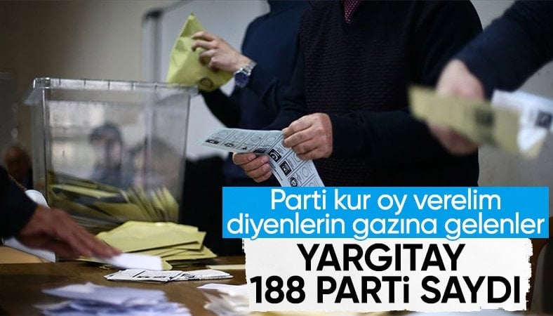 Türkiye'de 188 siyasi parti faaliyet gösteriyor