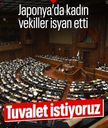 Japonya'da kadın milletvekilleri isyan etti: Mecliste daha fazla tuvalet istiyoruz