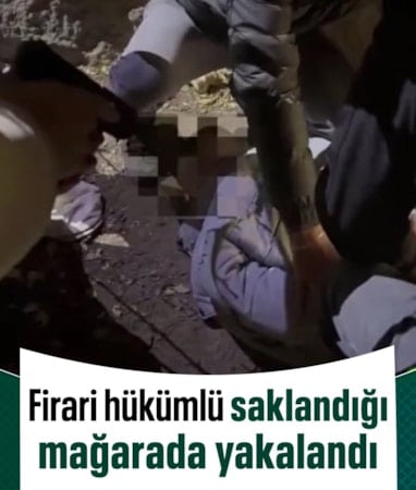 Afyonkarahisar'da firari hükümlü mağarada yakalandı