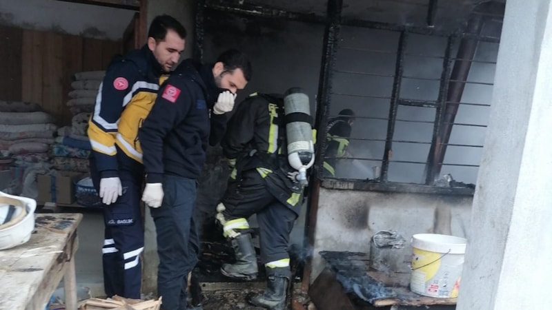 Osmaniye'de evde çıkan yangında can verdi