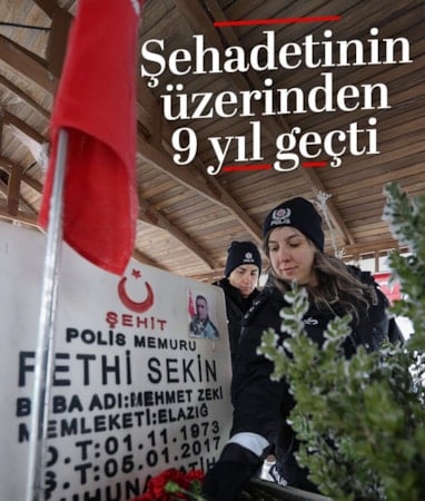 Fethi Sekin şehit düştüğü yerde karanfillerle anıldı