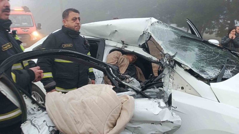 Burdur'da sis zincirleme kazaya neden oldu