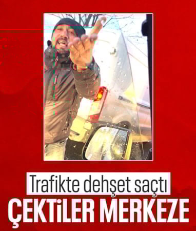 İstanbul'da tartıştığı sürücüyü tehdit etti