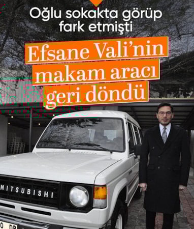 Tokat'ta efsane valinin oğlu, babasının makam aracını belediye hizmetine aldı