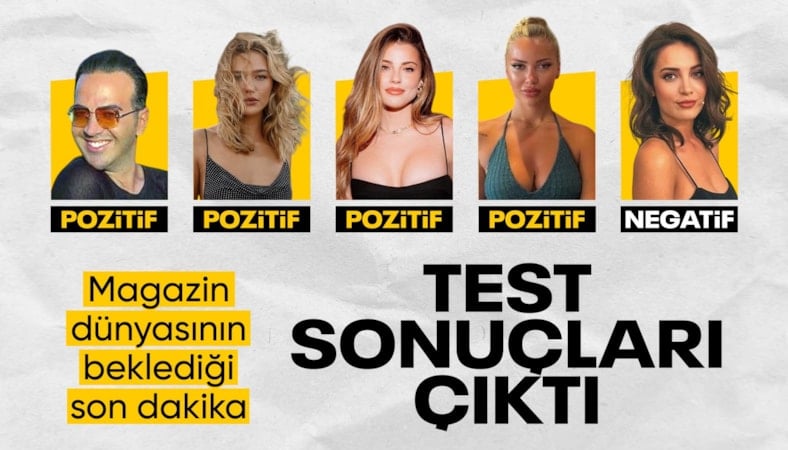 Ünlülere yönelik uyuşturucu soruşturmasında test sonuçları belli oldu