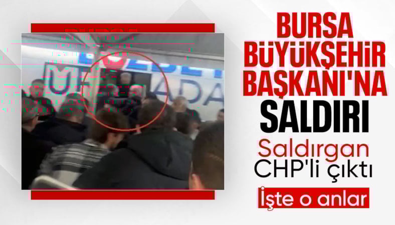 Bursa Büyükşehir Belediye Başkanı'na saldırı girişimi: Şüpheli eski CHP Meclis üyesi çıktı