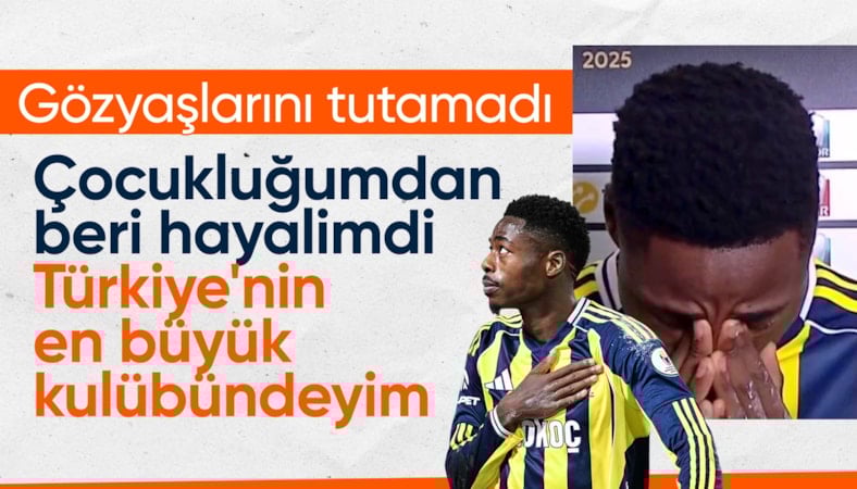 Anthony Musaba, gözyaşlarına hakim olamadı