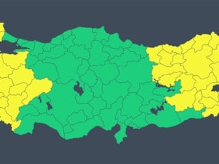 36 il için sarı kodlu meteorolojik uyarı