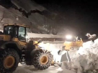 Artvin Macahel Geçidi’nde karla mücadele