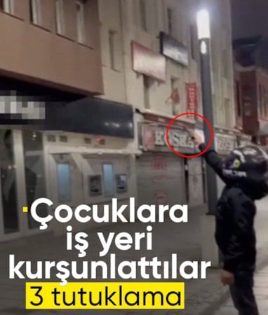 İstanbul'da iş yeri kuşunlayan 2'si çocuk 4 kişi yakalandı