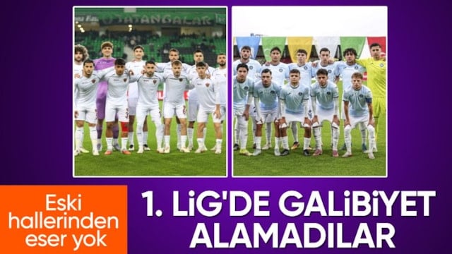 Süper Lig'den düşen Çukurova ekiplerinin 1. Lig'de galibiyeti yok