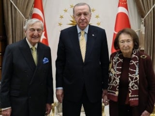 Cumhurbaşkanı Erdoğan, Rahmi Koç ve Semahat Arsel’i kabul etti