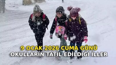 Valiliklerden 9 Ocak Cuma duyurusu: 2 ilde okullar tatil edildi