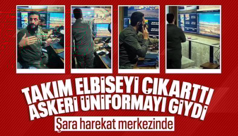 Suriye Cumhurbaşkanı Ahmed Şara harekat merkezinde