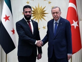 SON DAKİKA! Cumhurbaşkanı Erdoğan ile Şara görüştü